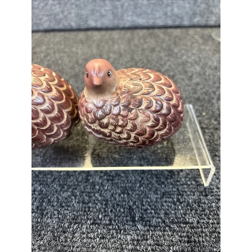 Pair of Quail~Salt & Pepper Shakers~Thankgiving/Fall/Dinner‎ Deco